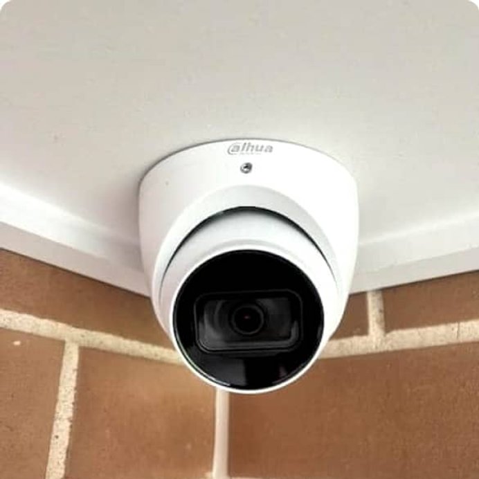 Professional security camera setup by ESER Electrical