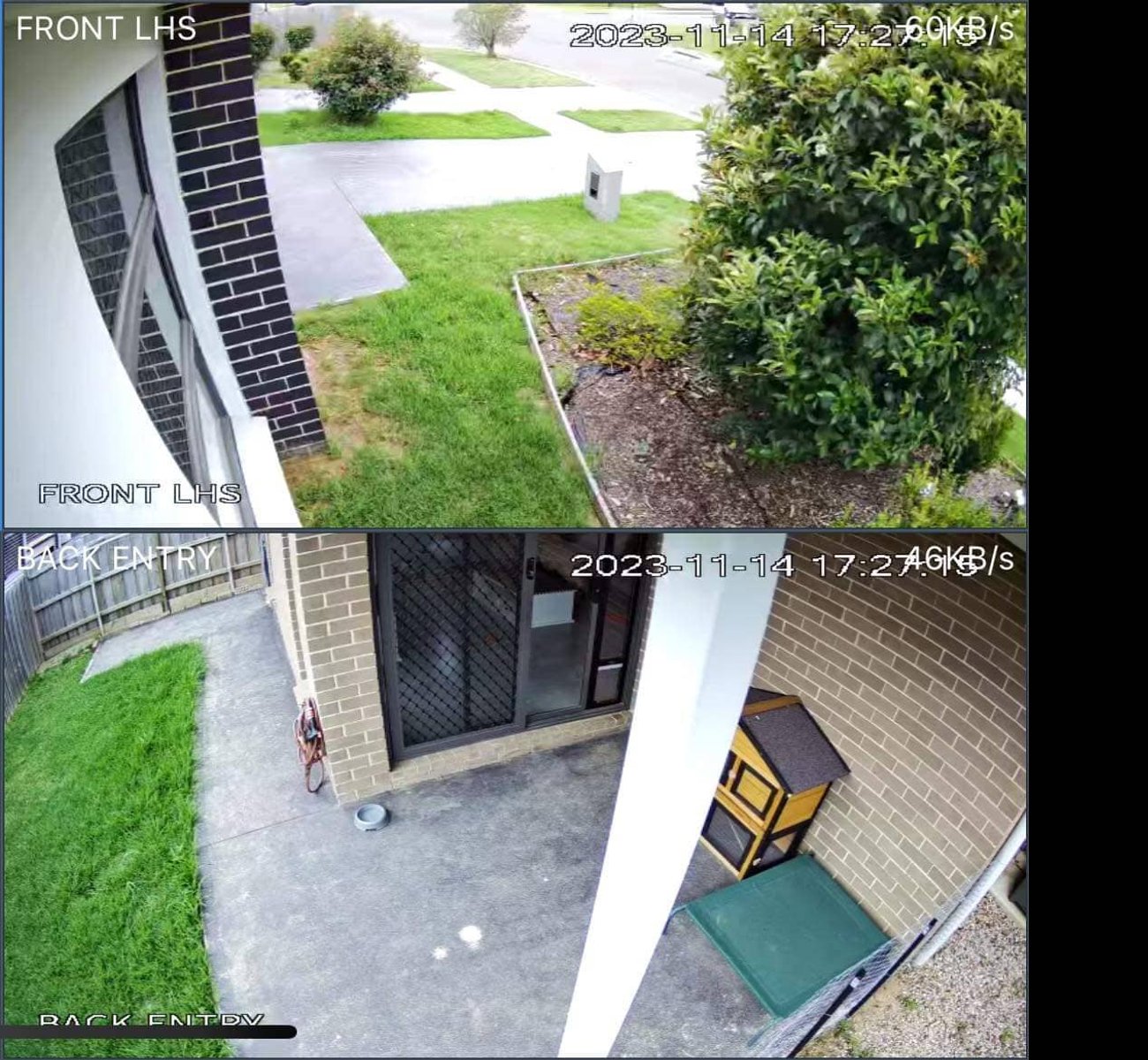 Various security camera types displayed