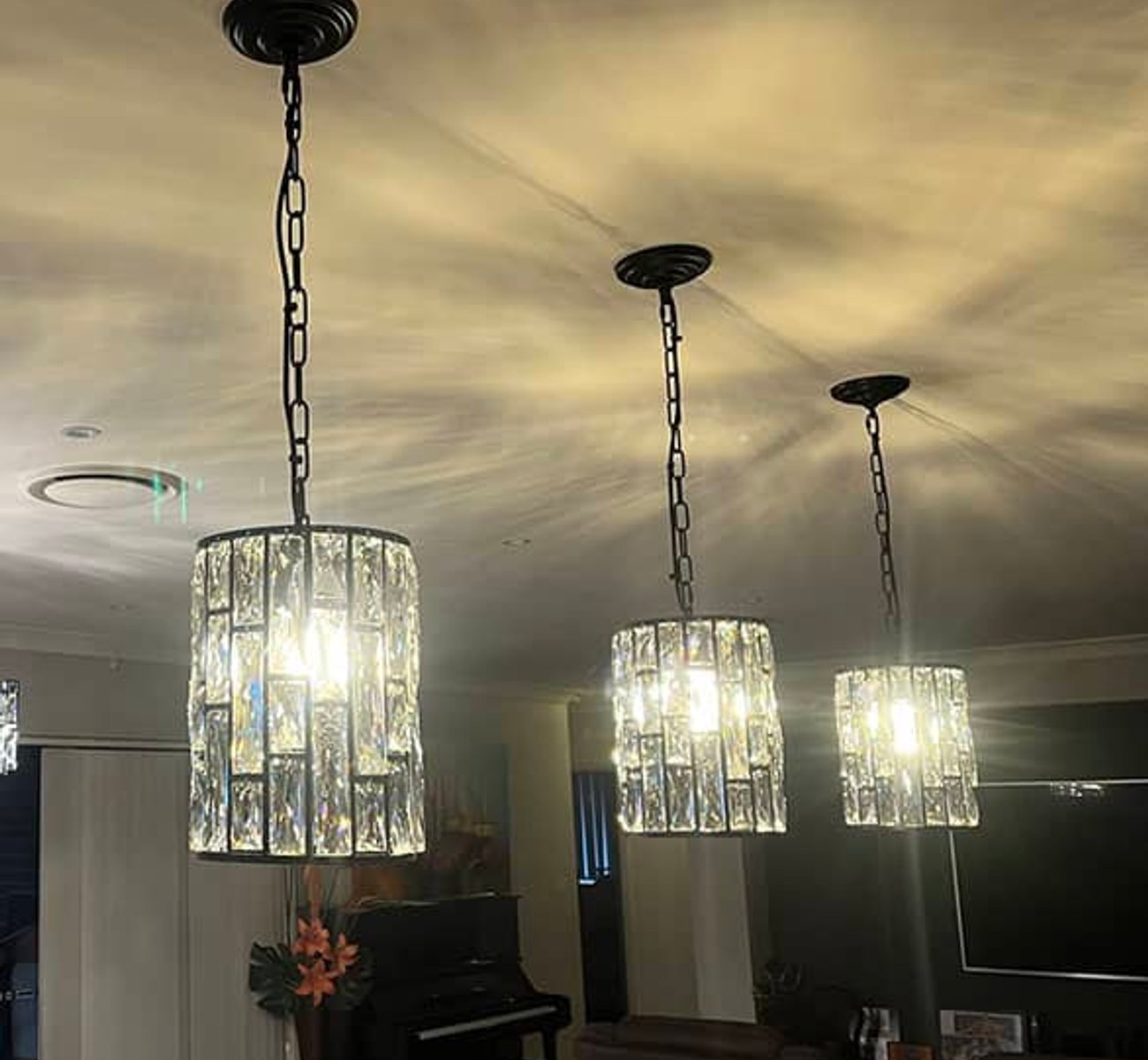 Electrician installing modern USB power points