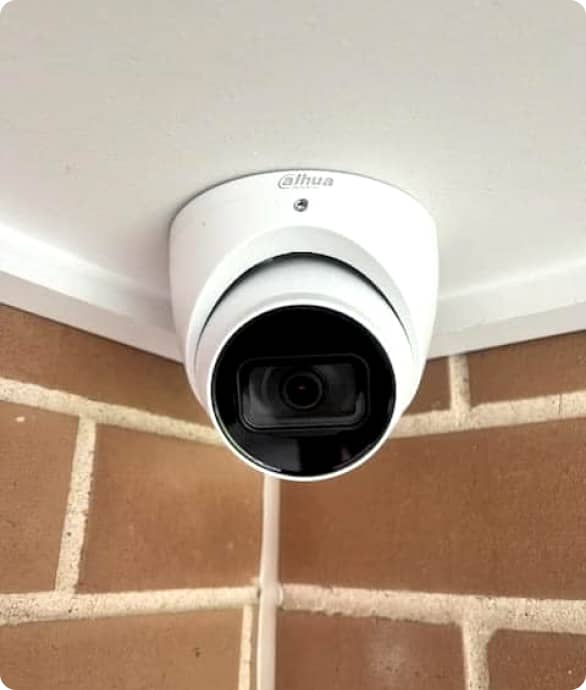 Professional security camera setup by ESER Electrical